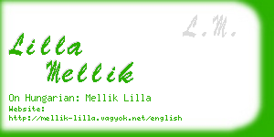 lilla mellik business card